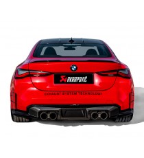 Akrapovic | Diffusore in Carbonio lucido con cornice nera per BMW M3 (G80) con e senza OPF/GPF