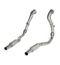 Akrapovic | Downpipe con tubi di raccordo in acciaio Inox per Audi RS6 C8 Avant