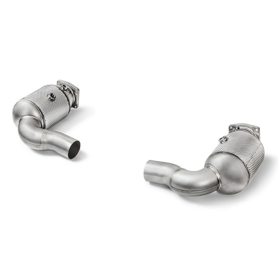 Akrapovic | Tubi raccordo Catalizzati in acciaio Inox per Porsche Turbo e Turbo S
