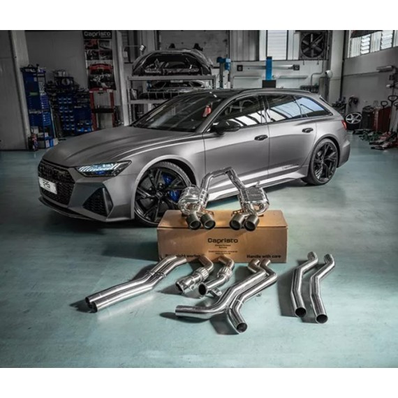 Capristo | Impianto di scarico con terminali rotondi per Audi RS6 e RS7 C8 V8 M.Y. 2020
