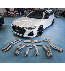 Capristo - Impianto di scarico con terminali ovali per Audi RS6 e RS7 C8 V8 M.Y. 2020