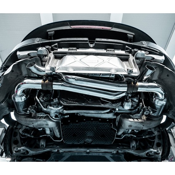 Capristo | Impianto di scarico Cat-Back + Catalizzatori 200 celle PACCHETTO PURE SOUND per Porsche Carrera 911 992 3.0 (385cv/394cv/450cv/480cv)