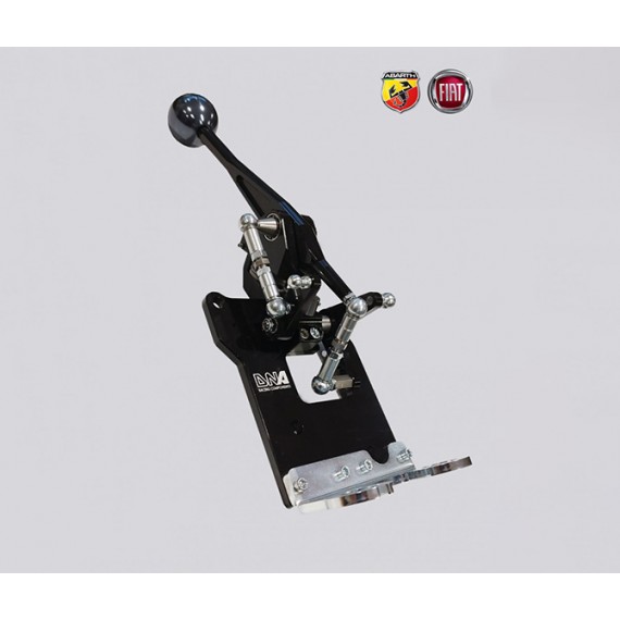 DNA Racing Components | Kit torretta cambio regolabile anodizzata nera per Abarth 500 DNA Racing Components | Kit torretta cambio regolabile anodizzata nera per Abarth 500