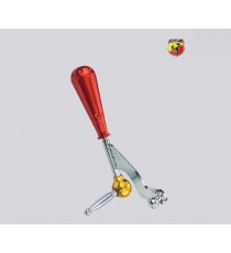 DNA Racing Components | Kit leva cambio stage 1 con pomello 695 style alluminio rosso per 500 Abarth DNA Racing Components | Kit leva cambio stage 1 con pomello 695 style alluminio rosso per 500 Abarth