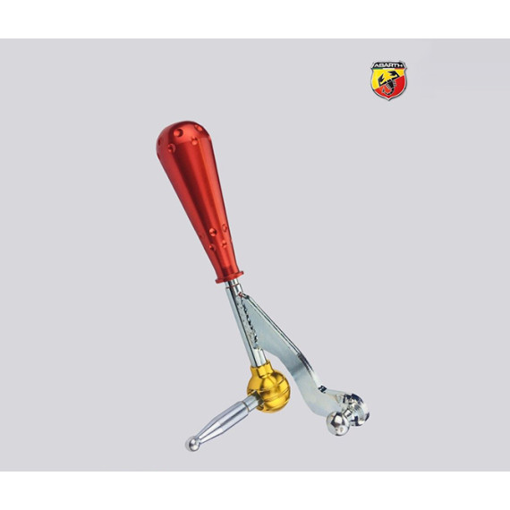 DNA Racing Components | Kit leva cambio stage 1 con pomello 695 style alluminio rosso per 500 Abarth DNA Racing Components | Kit leva cambio stage 1 con pomello 695 style alluminio rosso per 500 Abarth