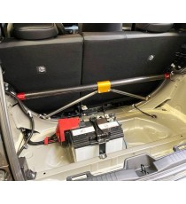 DNA - Barra duomi posteriore con tiranti in carbonio per Toyota Yaris GR