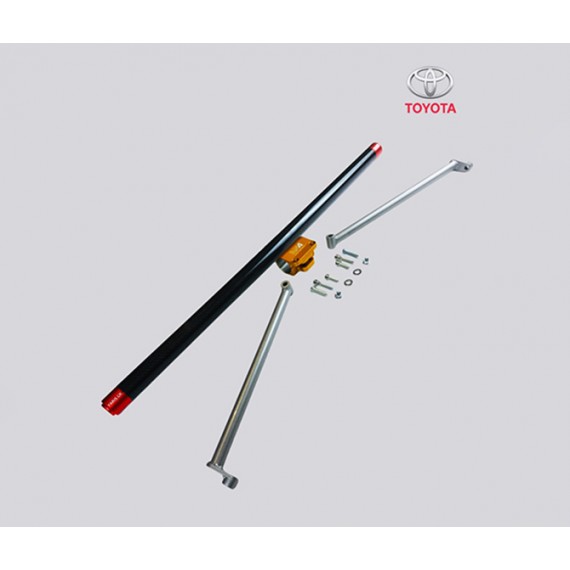 DNA Racing Components | Barra duomi posteriore con tiranti in carbonio per Toyota Yaris GR DNA Racing Components | Barra duomi posteriore con tiranti in carbonio per Toyota Yaris GR