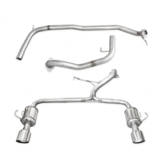 Inoxcar | Impianto di scarico completo silenziato SX+DX X-RACE Racing per Honda Civic Type-R 2.0 (310cv)