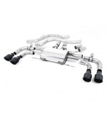Milltek Sport | Front Pipe-back con terminali NERI per Alfa Romeo Giulia Quadrifoglio 2.9 V6 Bi-Turbo Milltek Sport | Front Pipe-back con terminali NERI per Alfa Romeo Giulia Quadrifoglio 2.9 V6 Bi-Turbo