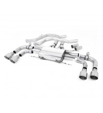 Milltek Sport | Front Pipe-back (Omologato ECE) con terminali TITANIO per Alfa Romeo Giulia Quadrifoglio 2.9 V6 Bi-Turbo Milltek Sport | Front Pipe-back (Omologato ECE) con terminali TITANIO per Alfa Romeo Giulia Quadrifoglio 2.9 V6 Bi-Turbo