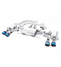 Milltek Sport | Front Pipe-back (Omologato) con terminali TITANIO BRUCIATO per Alfa Romeo Giulia Quadrifoglio 2.9 V6 Bi-Turbo Milltek Sport | Front Pipe-back (Omologato) con terminali TITANIO BRUCIATO per Alfa Romeo Giulia Quadrifoglio 2.9 V6 Bi-Turbo