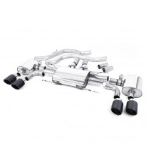Milltek Sport | Front Pipe-back con finalini CARBONIO per Alfa Romeo Giulia Quadrifoglio 2.9 V6 Bi-Turbo Milltek Sport | Front Pipe-back con finalini CARBONIO per Alfa Romeo Giulia Quadrifoglio 2.9 V6 Bi-Turbo