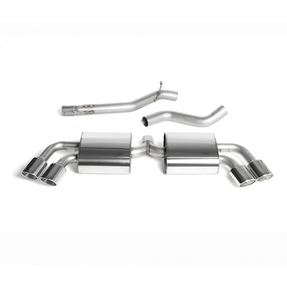 Milltek Sport | Cat-back Non-resonated con finalini Quattro Special per Audi TT Mk2 TTS Quattro 2008-2014