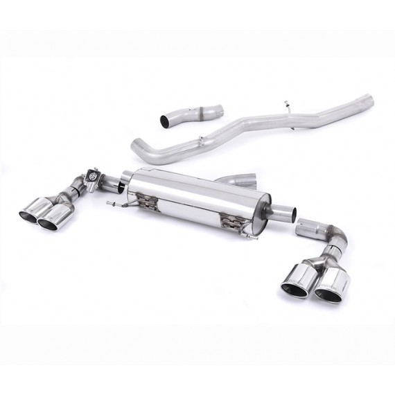 Milltek Sport | Cat-back Non-resonated con finalini CROMATI per Audi S1 2.0 TFSI Quattro 2014-2019