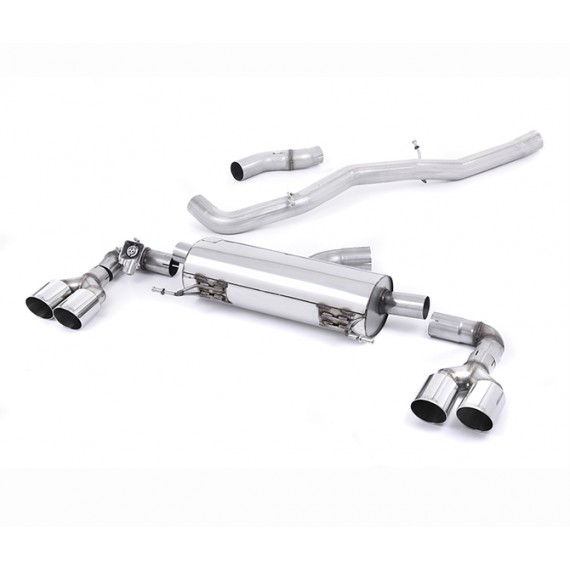 Milltek Sport | Cat-back Non-resonated con finalini CROMATI per Audi S1 2.0 TFSI Quattro 2014-2019