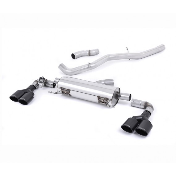 Milltek Sport | Cat-back Non-resonated con finalini NERI per Audi S1 2.0 TFSI Quattro 2014-2019