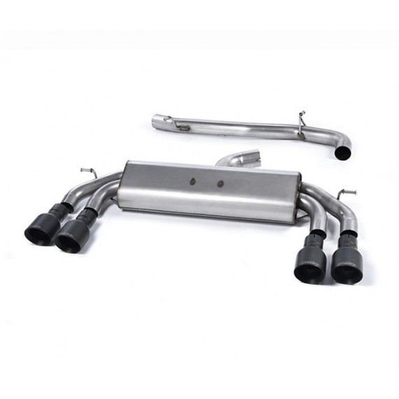 Milltek Sport | Cat-back Non-resonated con finalini NERI per Audi S3 8V 2.0 TFSI Quattro Sportback 2013-2019