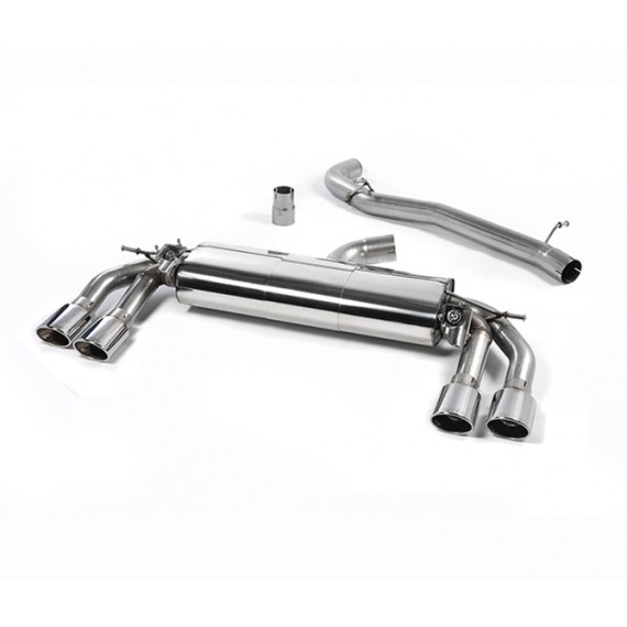 Milltek Sport | Cat-back Non-resonated con finalini CROMATI per Audi TT Mk3 TTS 2.0 TFSI Quattro CON OPF/GPF (2015-2019) O SENZA OPF/GPF dal 2019