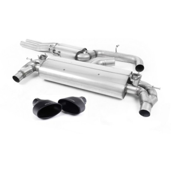 Milltek Sport | Cat-back Resonated con finalini NERI OPACHI per Audi RS3 8V Sportback 400cv CON OPF/GPF dal 2019 e SENZA OPF/GPF 2017-2018