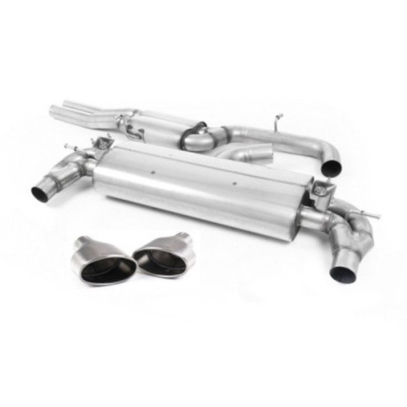 Milltek Sport | Cat-back Resonated con finalini TITANIO SPAZZOLATO per Audi RS3 8V Sportback 400cv CON OPF/GPF dal 2019 e SENZA OPF/GPF 2017-2018