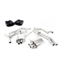 Milltek Sport | Cat-back Resonated con finalini NERI per Audi RS5 B9 2.9 V6 Turbo Sportback (solo modello CON OPF/GPF) dal 2019 Milltek Sport | Cat-back Resonated con finalini NERI per Audi RS5 B9 2.9 V6 Turbo Sportback (solo modello CON OPF/GPF) dal 2019