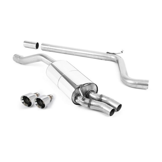Milltek Sport | Cat-back da dopo il GPF - Omologato ECE con finalini CROMATI per Audi A1 40 5 porte 2.0 TFSI (200cv) con GPF/OPF dal 2019