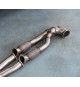 Milltek Sport | Downpipe maggiorato V2 con gomito 100mm NO CAT + bypass GPF/OPF per Audi RS3 8Y 400cv (dal 2021) / RSQ3 2.5T (dal 2020, con OPF) / Audi RS3 8V 400cv (dal 2019, con OPF) / Audi TT Mk3 TTRS 2.5 TFSI Quattro (dal 2019, con OPF)