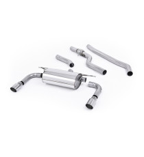 Milltek Sport | Cat-back Non-resonated con finalini CROMATI per BMW Serie 3 F30 328i M-Sport N20 Automatic 2012-2019 (senza Tow Bar)
