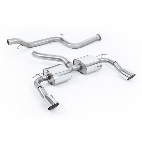 Milltek Sport | Cat-back Non-resonated con finalini CROMATI per Ford Focus Mk2 RS 2.5T 305cv 2009-2010