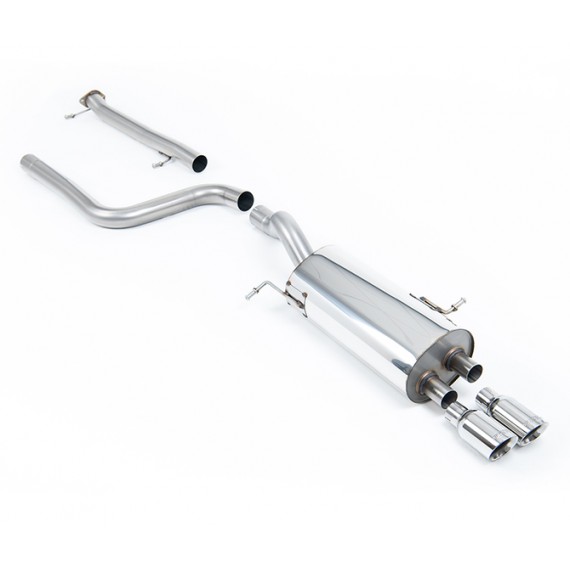 Milltek Sport | Cat-back Non-resonated con finalini CROMATI per Ford Fiesta Mk7 ST 1.6 EcoBoost 182cv / ST200 2012-2019