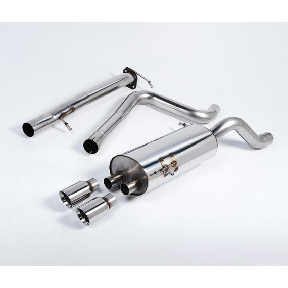 Milltek Sport | Cat-back Non-resonated con finalini CROMATI per Ford Fiesta Mk7 ST 1.6 EcoBoost 182cv & ST200 2012-2019