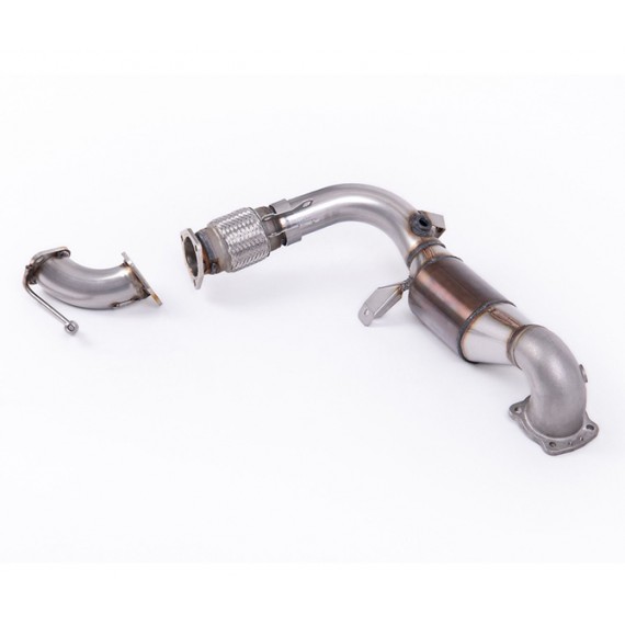 Milltek Sport | Downpipe CAT per Ford Fiesta Mk7 1.0T EcoBoost (100cv/125cv/140cv) 2013-2019 MONTA SOLO CON CAT-BACK MILLTEK SPORT Milltek Sport | Downpipe CAT per Ford Fiesta Mk7 1.0T EcoBoost (100cv/125cv/140cv) 2013-2019 MONTA SOLO CON CAT-BACK MILLTEK SPORT