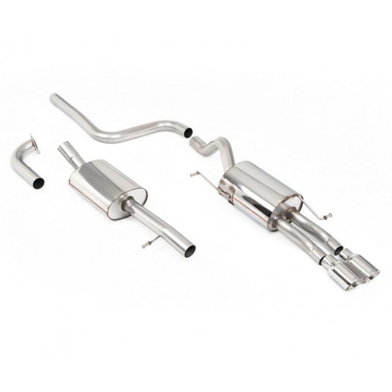 Milltek Sport | Cat-back Resonated con finalini CROMATI per Ford Fiesta Mk7 1.0T EcoBoost (100cv/125cv/140cv) 2013-2019