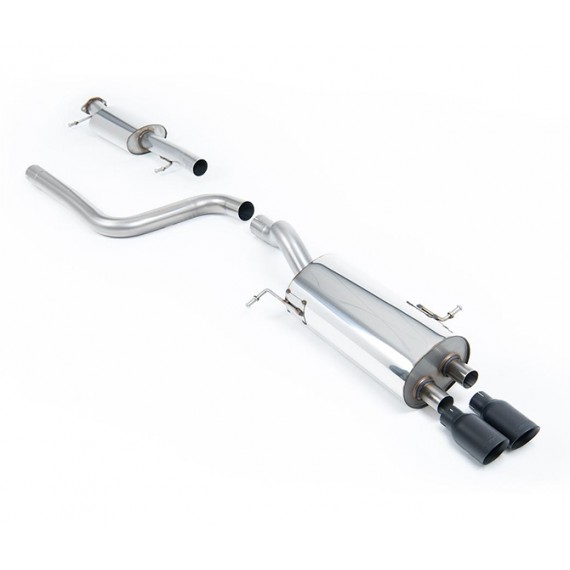 Milltek Sport | Cat-back Resonated con finalini NERI per Ford Fiesta Mk7 ST 1.6 EcoBoost 182cv & ST200 2012-2019