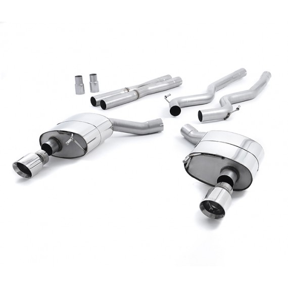 Milltek Sport | Cat-back Non-resonated con finalini CROMATI per Ford Mustang 5.0 V8 GT (Fastback) 2015-2019