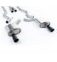 Milltek Sport | Cat-back Non-resonated con finalini NERI per Ford Mustang 2.3 EcoBoost (S550 Fastback) 2015-2019 / (S650 Fastback) dal 2024