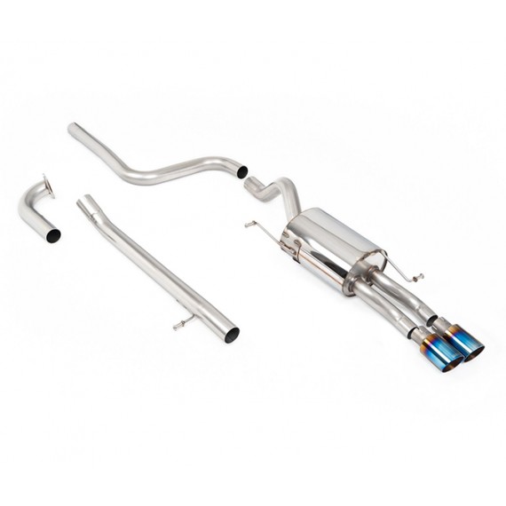 Milltek Sport | Cat-back Non-resonated con finalini TITANIO BRUCIATO per Ford Fiesta Mk7 1.0T EcoBoost (100cv/125cv/140cv) 2013-2019