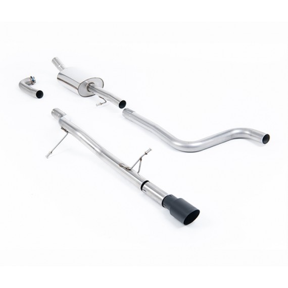 Milltek Sport | Cat-back Non-resonated con finalino NERO per Ford Fiesta Mk8 1.0T EcoBoost ST-Line 3 & 5 porte (solo modelli SENZA GPF/OPF) 2017-2019