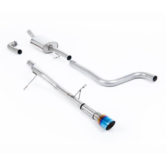 Milltek Sport | Cat-back Non-resonated con finalino TITANIO BRUCIATO per Ford Fiesta Mk8 1.0T EcoBoost ST-Line 3 & 5 porte (solo modelli SENZA GPF/OPF) 2017-2019