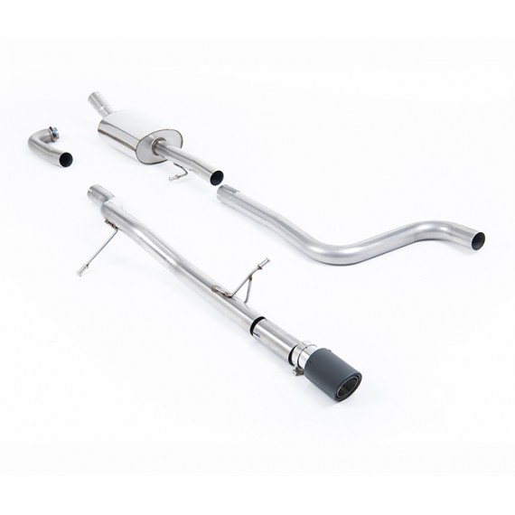 Milltek Sport | Cat-back Non-resonated con finalino CARBONIO per Ford Fiesta Mk8 1.0T EcoBoost ST-Line 3 & 5 porte (solo modelli SENZA GPF/OPF) 2017-2019