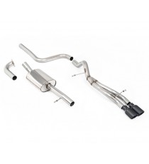 Milltek Sport | Cat-back Road+ con finalini NERI per Ford Fiesta Mk7 1.0T EcoBoost (100cv/125cv/140cv) 2013-2019