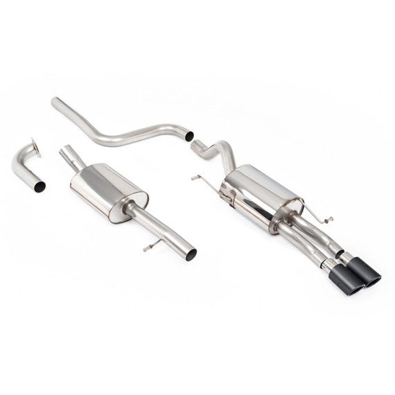 Milltek Sport | Cat-back Resonated con finalini CARBONIO per Ford Fiesta Mk7 1.0T EcoBoost (100cv/125cv/140cv) 2013-2019 Milltek Sport | Cat-back Resonated con finalini CARBONIO per Ford Fiesta Mk7 1.0T EcoBoost (100cv/125cv/140cv) 2013-2019