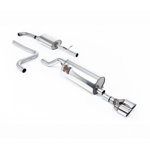 Milltek Sport | Cat-back Resonated con finalini CROMATI per Ford Fiesta Mk8 1.0T EcoBoost ST-Line 3 & 5 porte (solo modelli SENZA GPF/OPF) 2017-2019