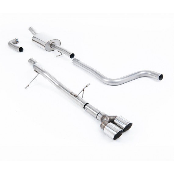 Milltek Sport | Cat-back Non-resonated con finalini CROMATI per Ford Fiesta Mk8 1.0T EcoBoost ST-Line 3 & 5 porte (solo modelli SENZA GPF/OPF) 2017-2019
