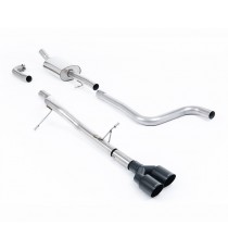 Milltek Sport | Cat-back Non-resonated con finalini NERI per Ford Fiesta Mk8 1.0T EcoBoost ST-Line 3 & 5 porte (solo modelli SENZA GPF/OPF) 2017-2019