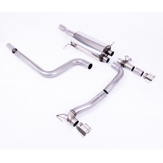Milltek Sport | Cat-back Resonated con finalini CROMATI per Ford Fiesta Mk8 1.5 EcoBoost ST 200cv (fino a Settembre 2020) NECESSITA DIFFUSORE MAXTON DESIGN