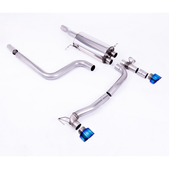 Milltek Sport | Cat-back Resonated con finalini TITANIO BRUCIATO per Ford Fiesta Mk8 1.5 EcoBoost ST 200cv (fino a Settembre 2020) NECESSITA DIFFUSORE MAXTON DESIGN