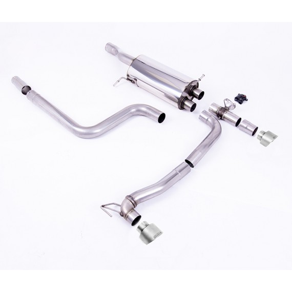 Milltek Sport | Cat-back Resonated con finalini TITANIO per Ford Fiesta Mk8 1.5 EcoBoost ST 200cv (fino a Settembre 2020) NECESSITA DIFFUSORE MAXTON DESIGN