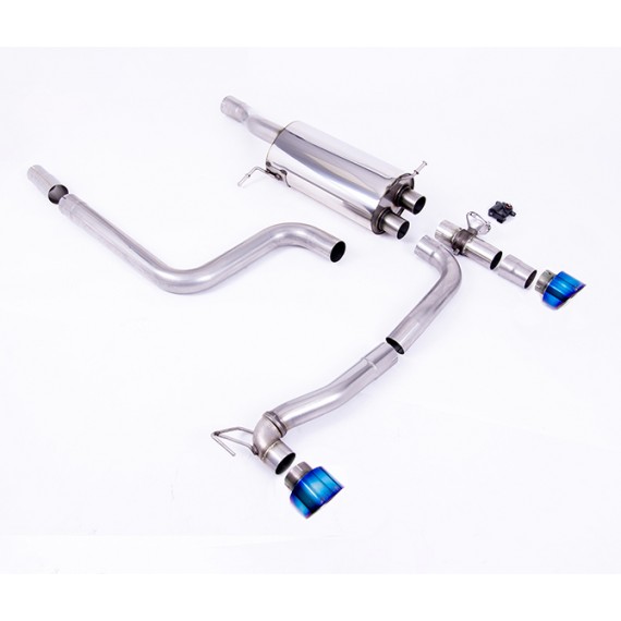 Milltek Sport | Cat-back Resonated con finalini TITANIO BRUCIATO per Ford Fiesta Mk8 1.5 EcoBoost ST 200cv (fino a Settembre 2020) NECESSITA DIFFUSORE MAXTON DESIGN