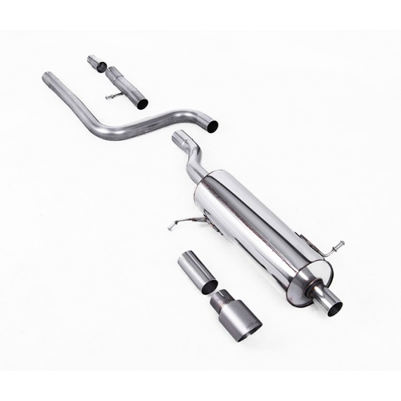 Milltek Sport | Particulate Filter-back Resonated con finalini TITANIO SPAZZOLATO per Ford Fiesta Mk8 1.0T EcoBoost ST-Line 3 & 5 porte 155cv Hybrid (solo modelli con OPF/GPF) dal 2020